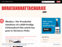 Tablet Screenshot of drratanbhattacharjee.wordpress.com