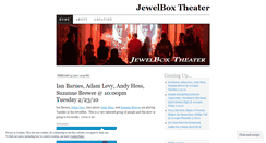 Desktop Screenshot of jewelboxtheater.wordpress.com