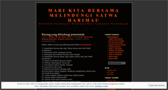 Desktop Screenshot of lindungiharimau.wordpress.com