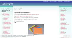 Desktop Screenshot of lapbooking.wordpress.com