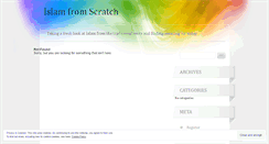 Desktop Screenshot of islamfromscratch.wordpress.com