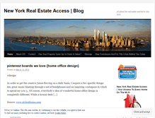 Tablet Screenshot of nyrealestateaccess.wordpress.com