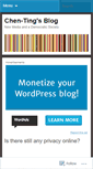 Mobile Screenshot of chentingchen.wordpress.com