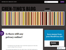 Tablet Screenshot of chentingchen.wordpress.com