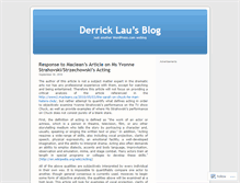 Tablet Screenshot of derricklau.wordpress.com