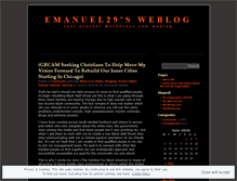 Tablet Screenshot of emanuel29.wordpress.com