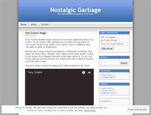 Tablet Screenshot of nostalgicgarbage.wordpress.com