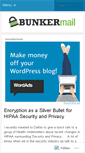 Mobile Screenshot of bunkermail.wordpress.com