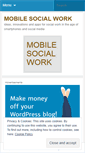 Mobile Screenshot of mobilesocialwork.wordpress.com