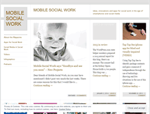 Tablet Screenshot of mobilesocialwork.wordpress.com