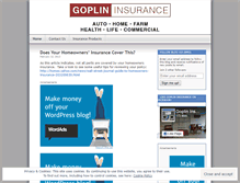 Tablet Screenshot of goplininsurance.wordpress.com