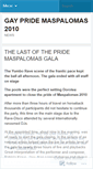 Mobile Screenshot of gaypridemaspalomas.wordpress.com