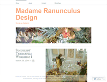 Tablet Screenshot of madameranunculus.wordpress.com