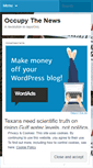Mobile Screenshot of occupythenews.wordpress.com