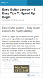 Mobile Screenshot of easyguitarsuccess.wordpress.com