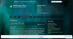 Desktop Screenshot of mirkateng.wordpress.com