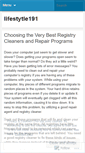 Mobile Screenshot of lifestytle191.wordpress.com