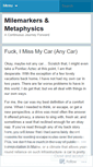 Mobile Screenshot of milemarkersandmetaphysics.wordpress.com