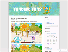 Tablet Screenshot of fantagefans.wordpress.com