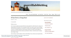 Desktop Screenshot of guerrillabibleblog.wordpress.com
