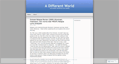 Desktop Screenshot of differenworld.wordpress.com