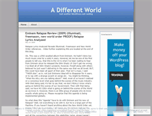 Tablet Screenshot of differenworld.wordpress.com