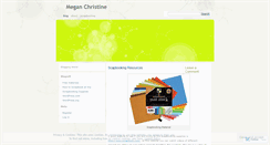 Desktop Screenshot of meganchristine.wordpress.com