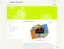 Tablet Screenshot of meganchristine.wordpress.com