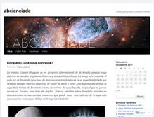 Tablet Screenshot of abcienciade.wordpress.com