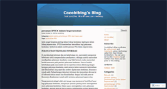 Desktop Screenshot of cocobiblog.wordpress.com