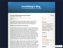 Tablet Screenshot of cocobiblog.wordpress.com