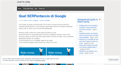 Desktop Screenshot of justoplay.wordpress.com