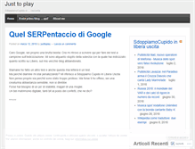 Tablet Screenshot of justoplay.wordpress.com