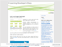 Tablet Screenshot of elearningdevelopers.wordpress.com