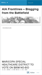 Mobile Screenshot of aiafrontlines.wordpress.com