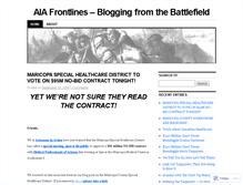 Tablet Screenshot of aiafrontlines.wordpress.com