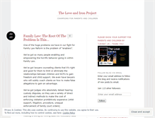 Tablet Screenshot of loveandiron.wordpress.com
