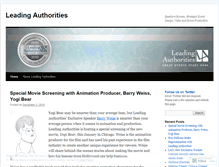 Tablet Screenshot of leadingauthoritiesblog.wordpress.com