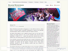 Tablet Screenshot of bloomministries.wordpress.com