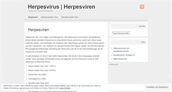 Desktop Screenshot of herpesviren.wordpress.com