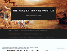 Tablet Screenshot of harekrishnarevolution.wordpress.com