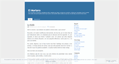 Desktop Screenshot of elmortero.wordpress.com