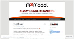 Desktop Screenshot of mmodal.wordpress.com