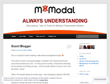 Tablet Screenshot of mmodal.wordpress.com