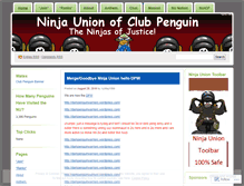 Tablet Screenshot of ninjaunionofcp.wordpress.com