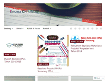 Tablet Screenshot of kesmabemkmundip.wordpress.com