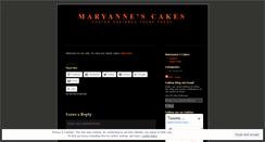 Desktop Screenshot of maryannescakes.wordpress.com