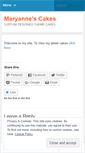 Mobile Screenshot of maryannescakes.wordpress.com