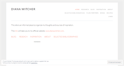 Desktop Screenshot of dianawitcher.wordpress.com