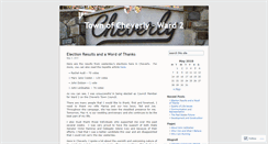 Desktop Screenshot of cheverlyward2.wordpress.com